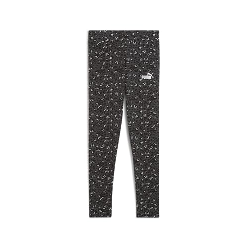 PUMA Mädchen Essentials Graphic Animal Leggings 164, Black von PUMA