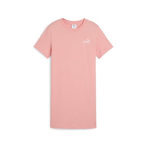 PUMA Mädchen Essentials Small No. 1 Logo Kurzärmliges Kleid 128, Pink Fruit von PUMA