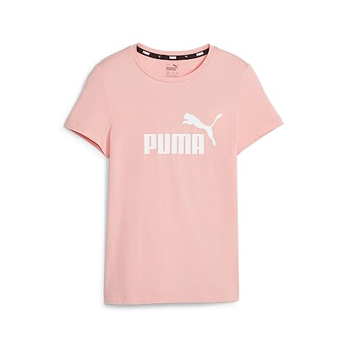 PUMA Mädchen Essentials T-Shirt mit Logo 104Peach Smoothie Pink von PUMA