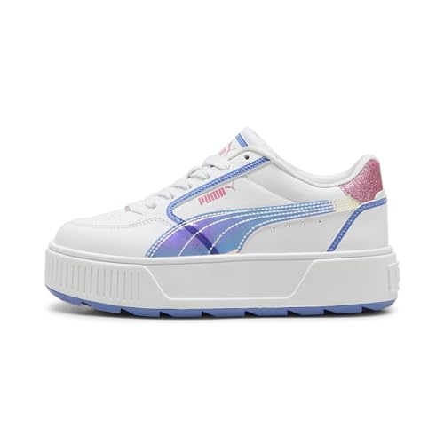 PUMA Mädchen Karmen Rebelle Deep Dive Sneakers 36White Fast Pink Blue Skies von PUMA