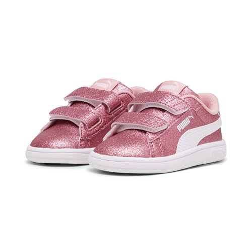 PUMA Mädchen Smash 3.0 Glitz Glam Sneakers 23, Peach Smoothie White Pink von PUMA