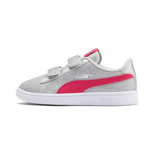 PUMA Mädchen Smash V2 Glitz Glam V Ps Sneaker, Grau Silver-NRGY Rose-Gray Violet 13 PUMA Mädchen Smash V2 Glitz Glam V Ps Sneaker, Grau Silver-NRGY Rose-Gray Violet 13 von PUMA