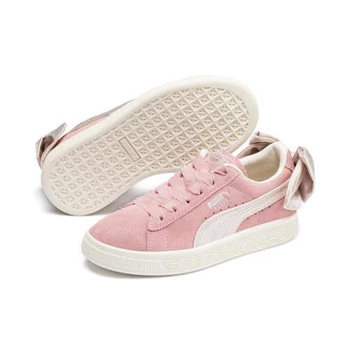Puma Mädchen Suede Bow Ac Ps Sneaker, Mehrfarbig (Bridal Rose-Pastel Parchment 19) von Puma