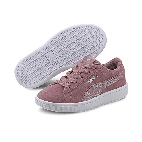 PUMA Mädchen Vikky v2 Multicolor FS AC Sneaker, Foxglove Silver White von PUMA