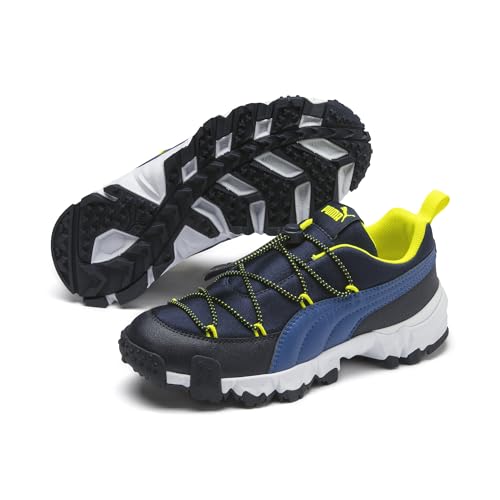 Puma Maka Lo Jr Sneaker, Blau (Peacoat-Yellow Alert 01), 35.5 EU von PUMA