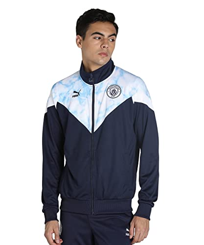 PUMA Manchester City Iconic MCS Track Trainingsjacke Herren dunkelblau/weiß, L PUMA Manchester City Iconic MCS Track Trainingsjacke Herren dunkelblau/weiß, L von PUMA