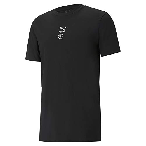 PUMA Manchester City TFS T-Shirt Herren schwarz/Silber, S (44/46 EU) von PUMA