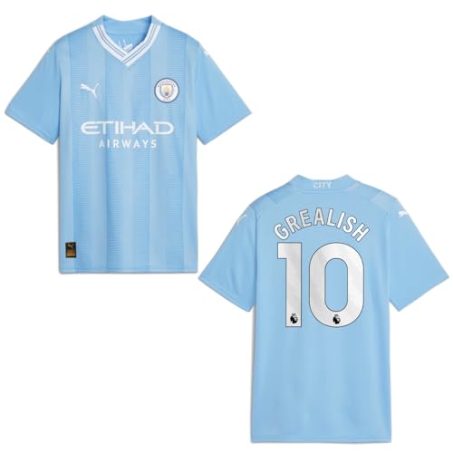 PUMA Original Home ManCity Trikot - Offizielles Herren Heimtrikot Manchester City 23/24 - Grealish 10 - Gr. L - Fussball Geschenke Fanartikel PUMA Original Home ManCity Trikot - Offizielles Herren Heimtrikot Manchester City 23/24 - Grealish 10 - Gr. L - Fussball Geschenke Fanartikel von PUMA