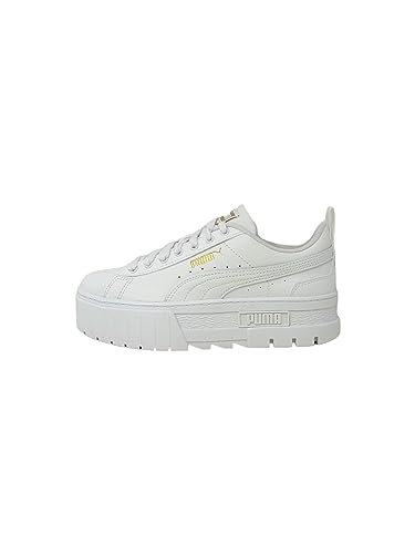 PUMA Mayze LTH Jr Sneaker, Weiß, Team Gold, 35.5 EU von PUMA