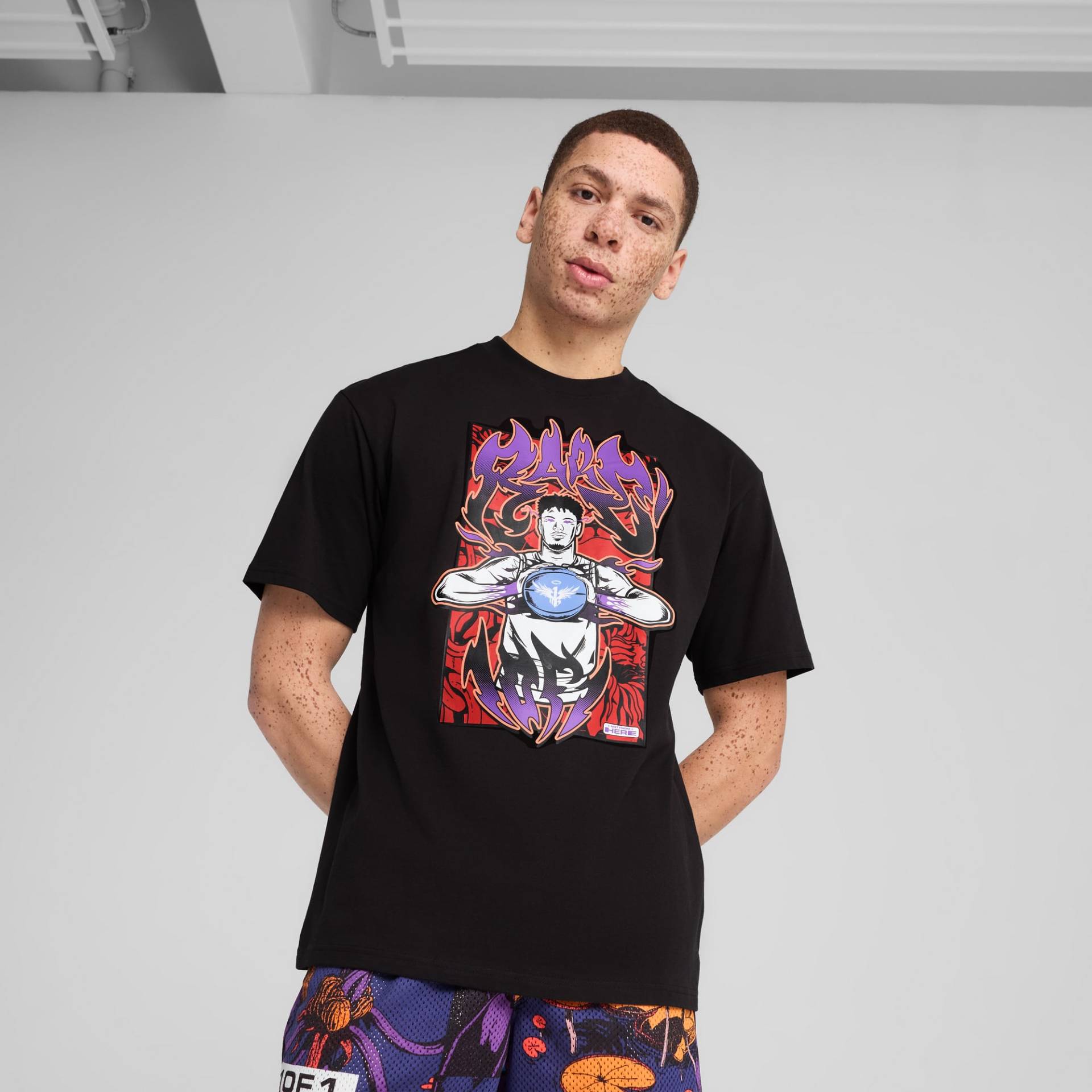 PUMA Melo Phoenix Basketballshirt Herren, Schwarz, Größe: M, Kleidung von PUMA