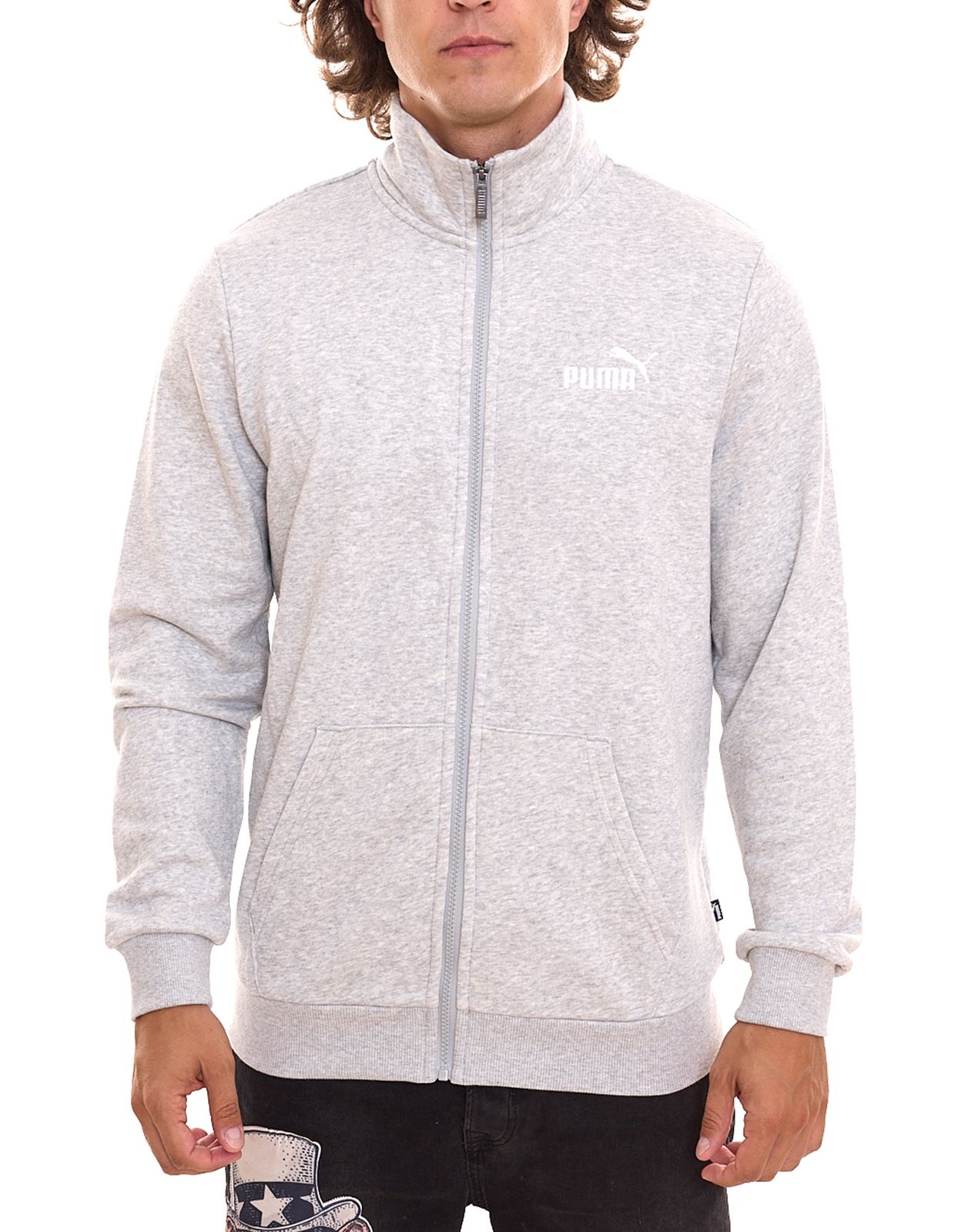 PUMA Men Ess 2 Col Track Jacket nachhaltige Herren Sweat-Jacke Trainings-Jacke Baumwolle 679632 04 Grau von PUMA