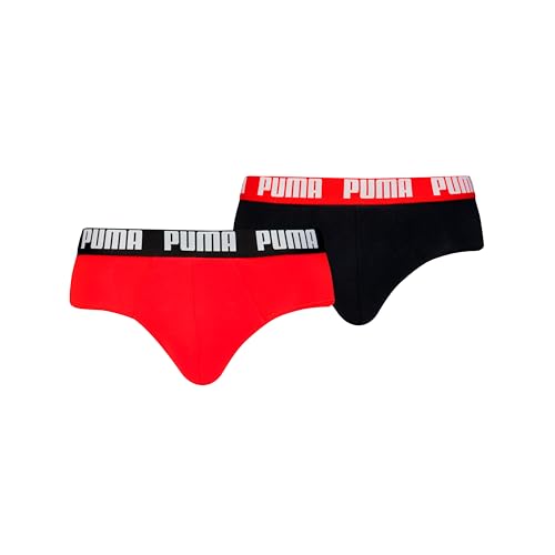 PUMA Men Everyday Slips (2er Pack), rot/schwarz, M von PUMA