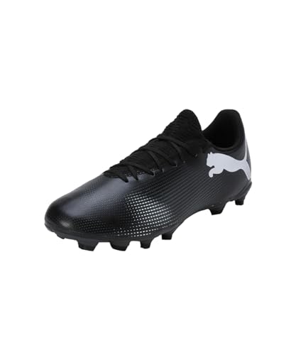 Puma Men Future 7 Play Fg/Ag Soccer Shoes, Puma Black-Puma White, 46 EU von PUMA