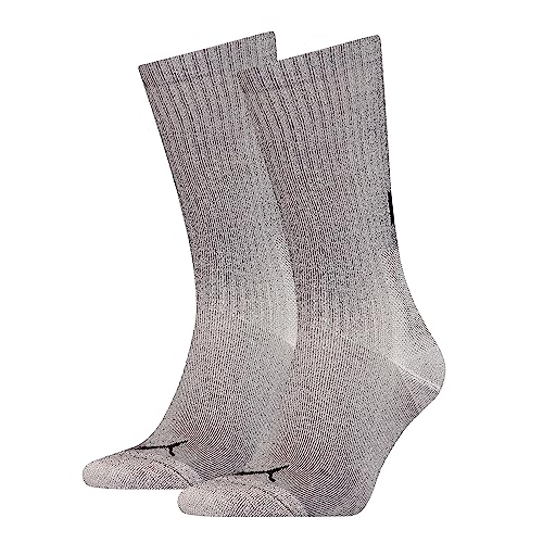 PUMA Herren Crew Sock, Grey Escape, 39/42 (2er Pack) von PUMA