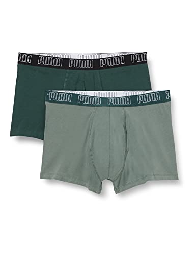 PUMA Men's Basic Trunks, Green Combo, L von PUMA