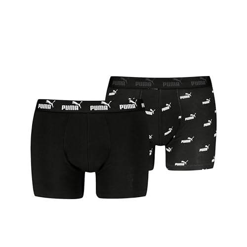 PUMA Men's Elements Boxer, Black, M (2er Pack) von PUMA