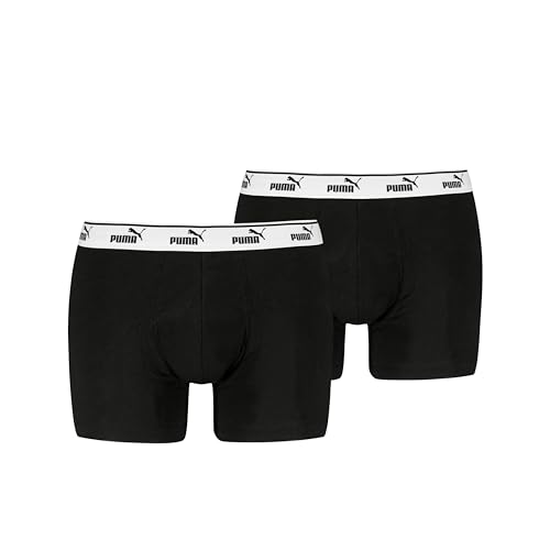 PUMA Men's Elements Boxer, Black, XL (2er Pack) von PUMA