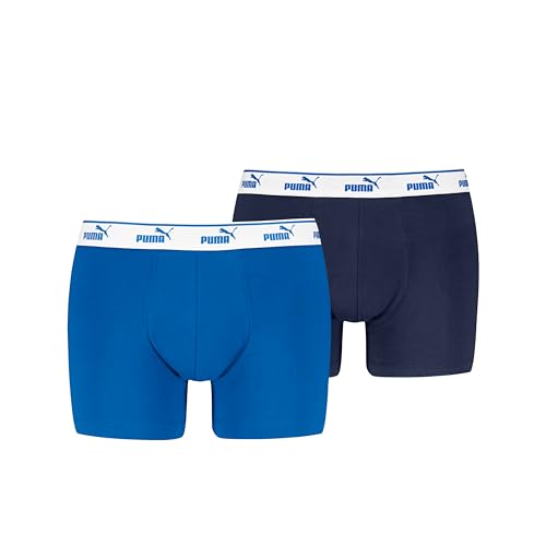 PUMA Men's Elements Boxer, Blue/Navy, XXL (2er Pack) von PUMA