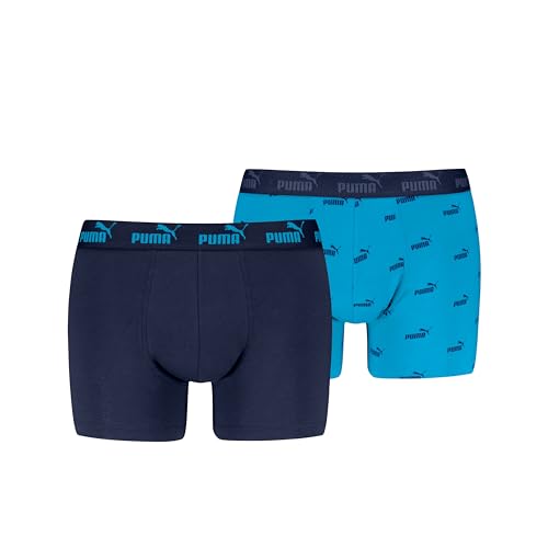 PUMA Men's Elements Boxer, Blue Combo, XXL (2er Pack) von PUMA
