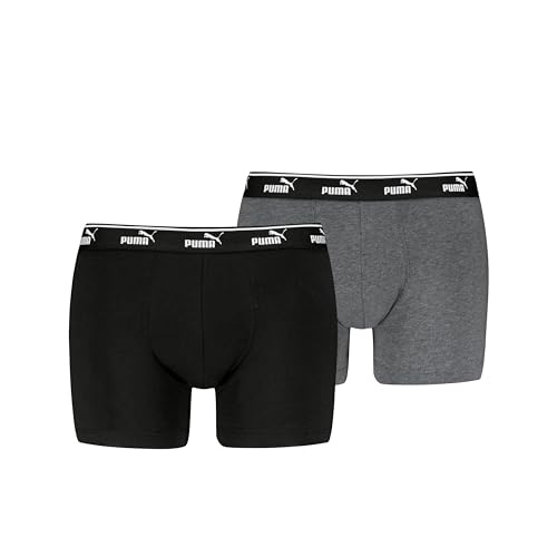 PUMA Men's Elements Boxer, Grey Combo, L (2er Pack) von PUMA