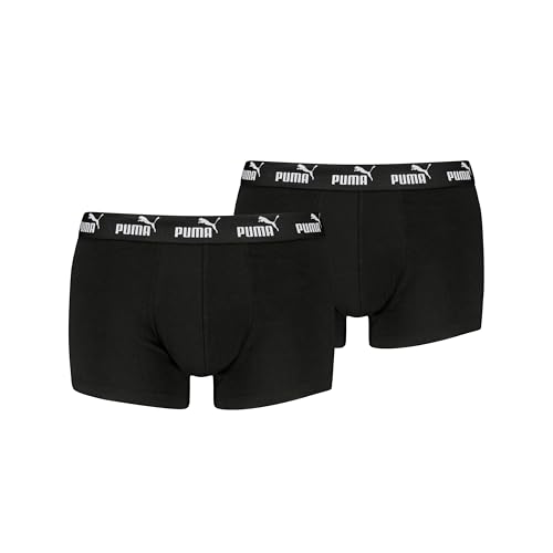 PUMA Men's Elements Trunk, Black, M (2er Pack) von PUMA