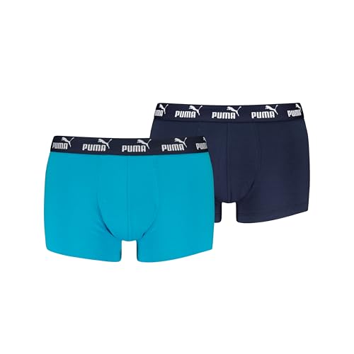 PUMA Men's Elements Trunk, Blue Combo, XXL (2er Pack) von PUMA