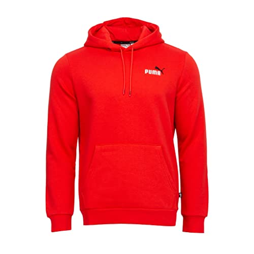 PUMA Men's Essentials+ Logo Fleece Hoodie Sweatshirt, Intense Rouge, XX-Large von PUMA