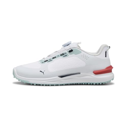 PUMA Men's Ignite Elevate 2 Disc Golf Shoes, Puma White-modern Mi, 46.5 EU von PUMA