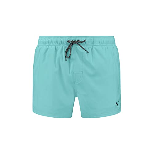 PUMA Herren Length Swim Shorts, Electric Mint, S von PUMA
