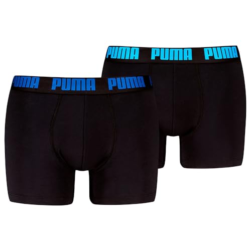 PUMA Men's Men Everyday Boxer, Blue/Grey Melange, M (2er Pack) von PUMA