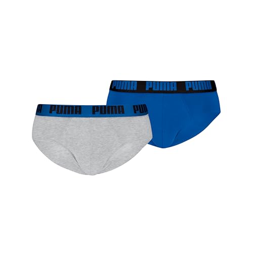 PUMA Men's Men Everyday Brief, Blue/Grey Melange, L (2er Pack) von PUMA