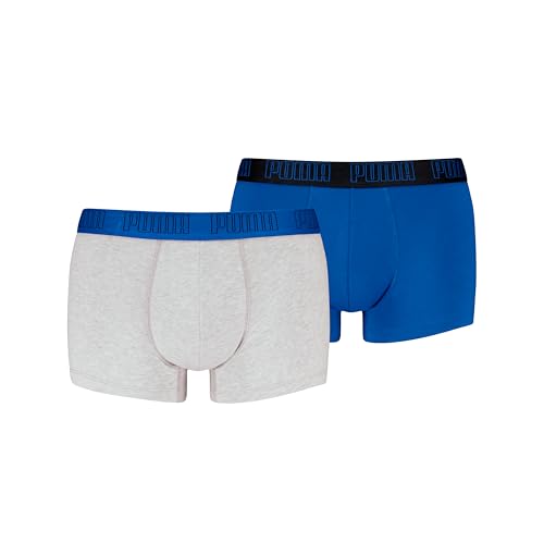 PUMA Men's Men Everyday Trunk, Blue/Grey Melange, M (2er Pack) von PUMA