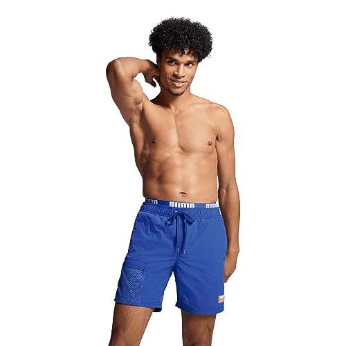 PUMA Herren Utility Mid Shorts, Benjamin Blue, S von PUMA