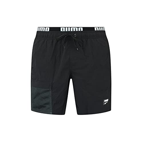 PUMA Herren Utility Mid Shorts, Black, S von PUMA