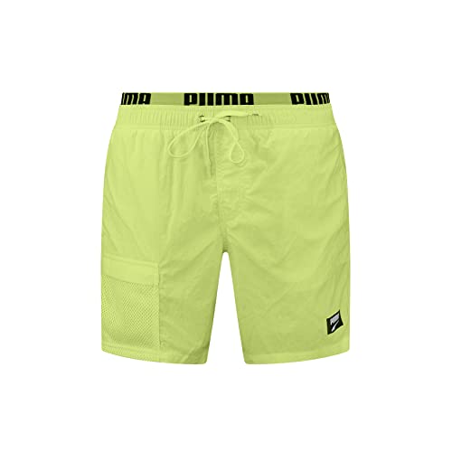 PUMA Herren Utility Mid Shorts, Fast Yellow, L von PUMA