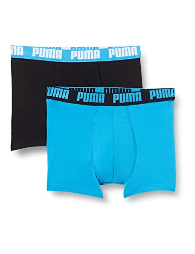 PUMA Herren Basic Boxer Briefs, Spring Break Blue Combo, XL (2er Pack) von PUMA