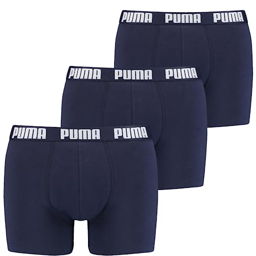 PUMA Herren Boxer Unterwäsche, Marineblau, L (3er Pack) von PUMA