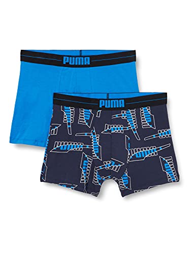 PUMA Mens Formstrip All Over Print Boxer Briefs 2er pack, Blue Combo, S von PUMA