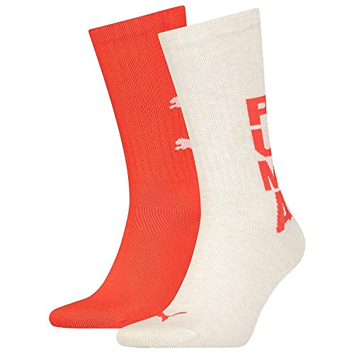 PUMA Mens Graphic Logo Crew Sock, Oatmeal Combo, 39/42 von PUMA