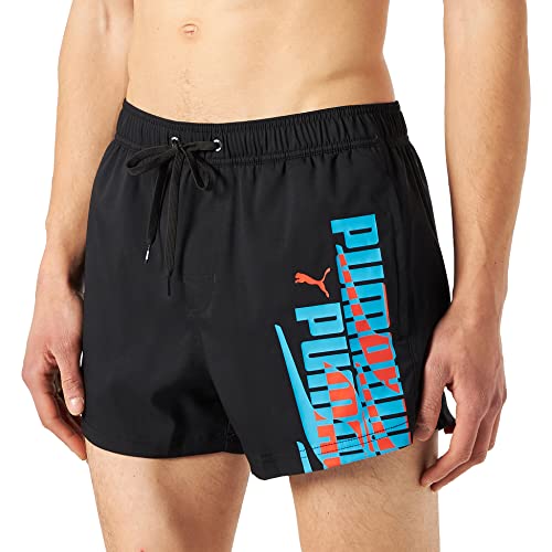 PUMA Mens Graphic Shorts Boardshorts, Black Combo, X-Small von PUMA