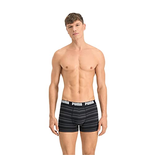 Puma Herren Mens Everyday Striped Boxers Unterwäsche, Schwarz, M EU von PUMA