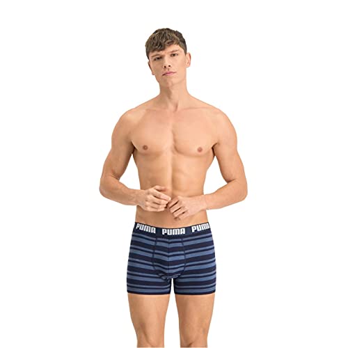 PUMA Herren Puma Heritage Stripe Men's (2 Pack) Boxer Shorts, Denim, L EU von PUMA