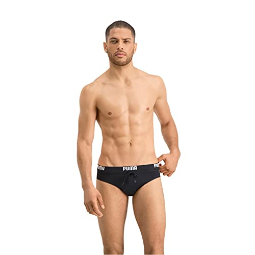 PUMA Mens Logo Men's Swimming Swim Briefs, Schwarz, S von PUMA