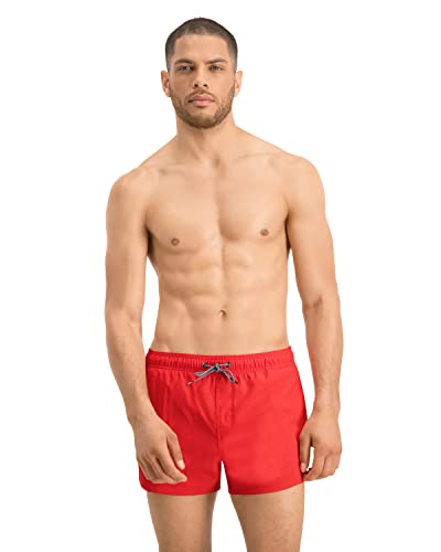 PUMA Herren Men Short Length Swim Shorts Badehose, Rot, XS EU von PUMA