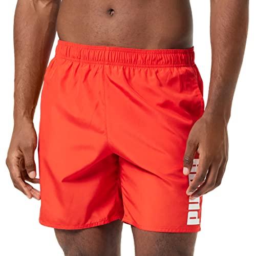 PUMA Herren Swim Men's Mid Shorts Swim Trunks, Rot, M von PUMA