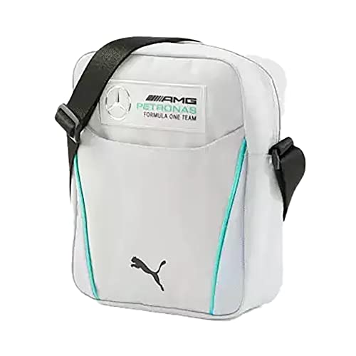 PUMA Mercedes-AMG Petronas Formel 1 Team F1 tragbare Umhängetasche (grau), GRAU von PUMA