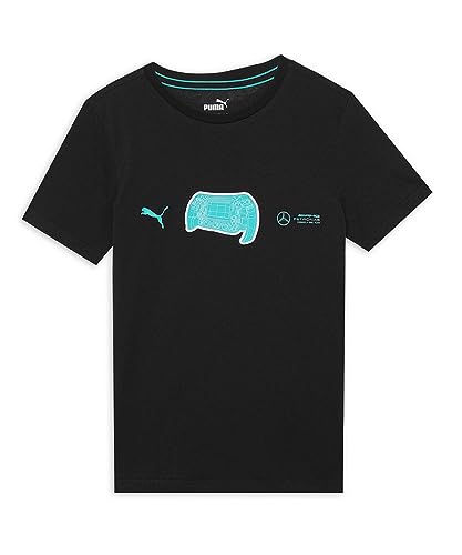 PUMA Mercedes AMG Petronas Formula One Team Grafik-T-Shirt - Schwarz - Unisex Kinder - Größe:140 von PUMA