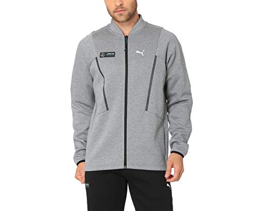 PUMA Mercedes AMG Petronas Herren Sweatjacke Medium Gray Heather L von PUMA