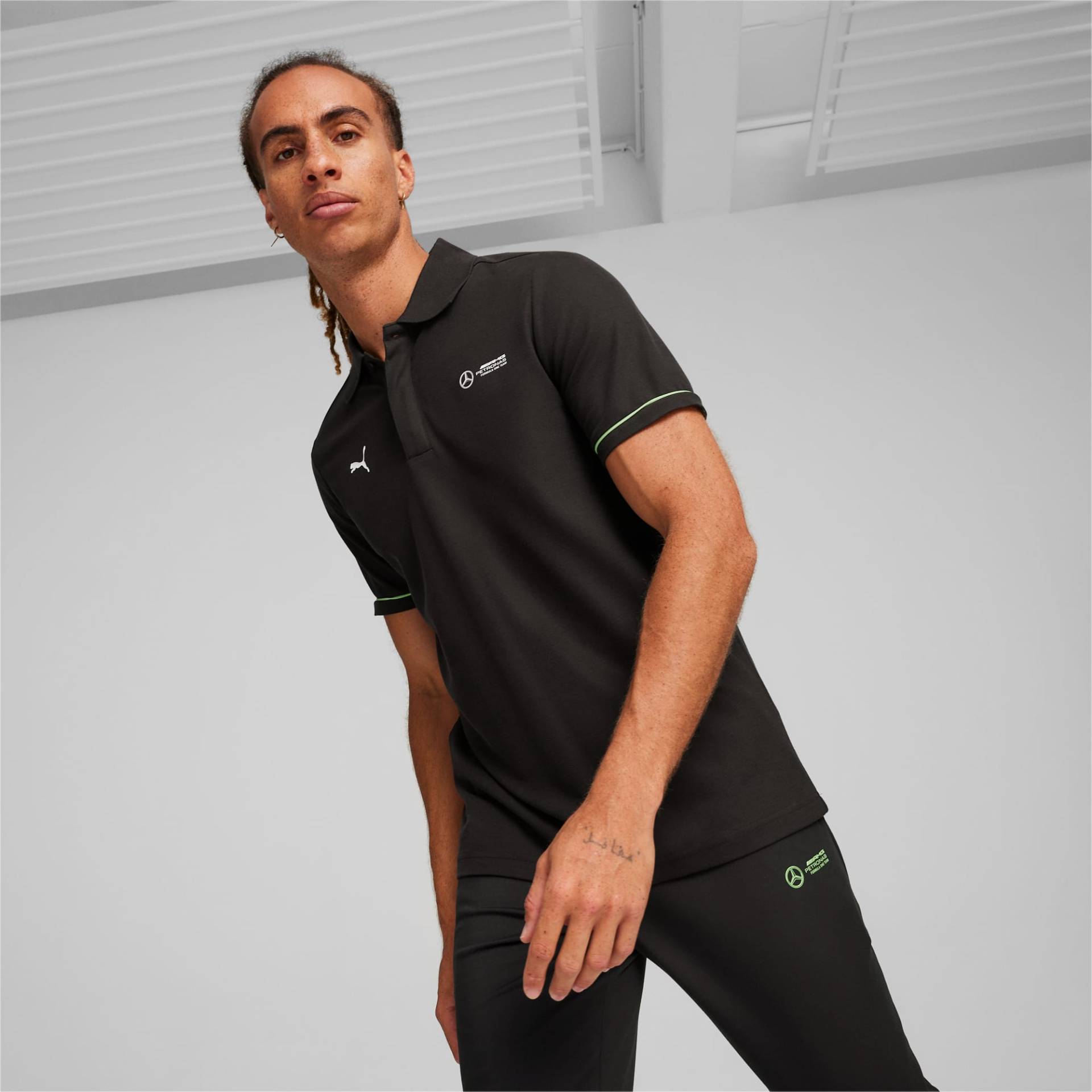 PUMA Mercedes-AMG Petronas Motorsport Poloshirt Herren, Schwarz, Größe: S, Kleidung von PUMA