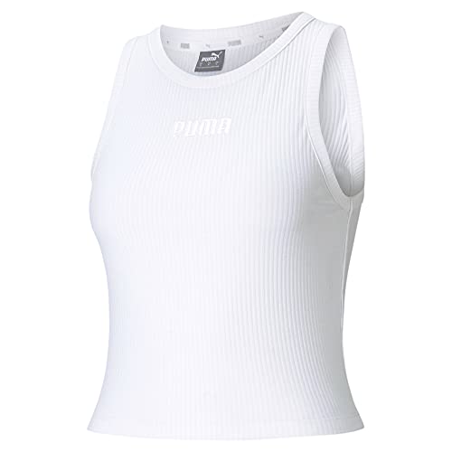 PUMA Modern Basics Ribbed Damen Tank-Top Puma White S von PUMA